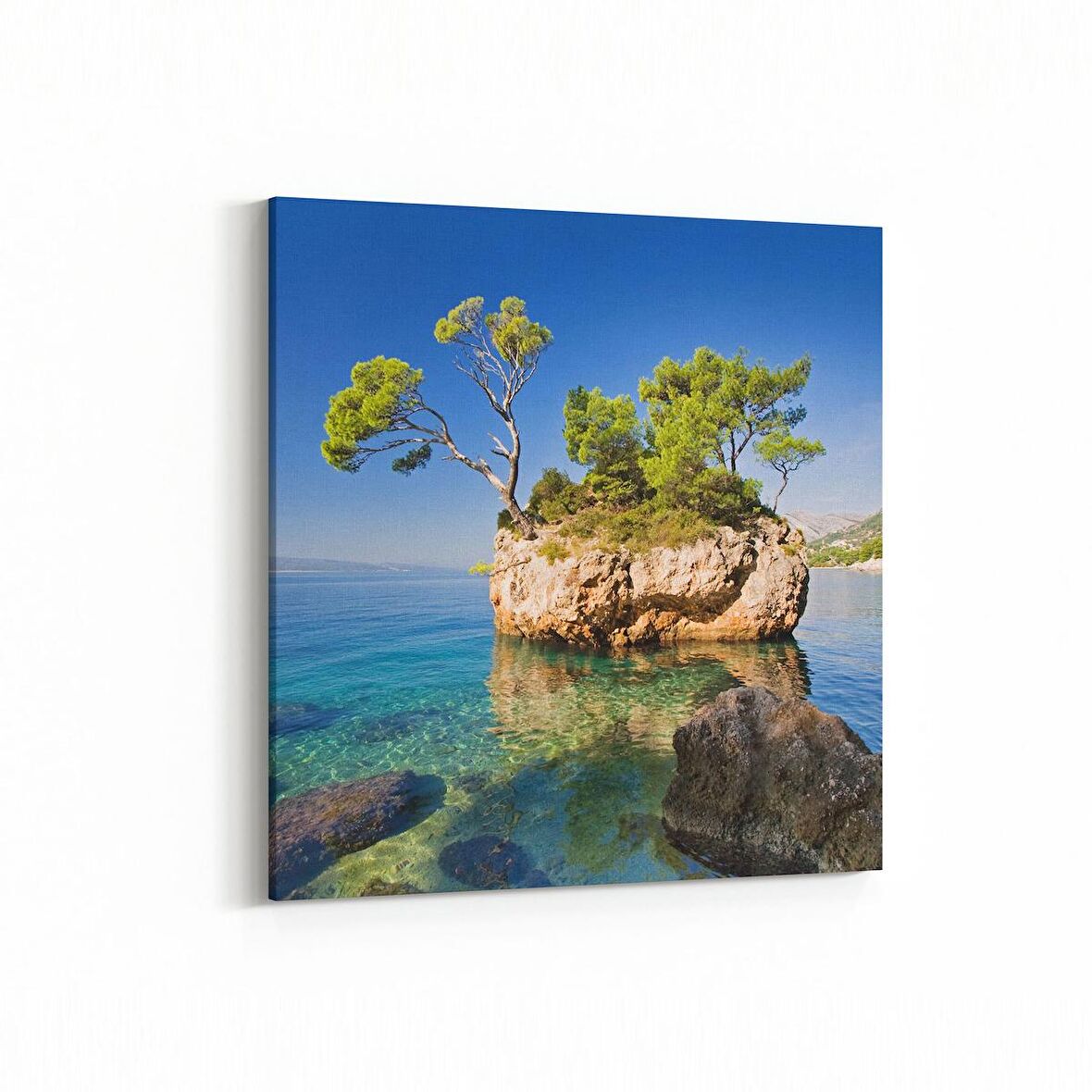 Olla 14581K Doğa / Manzara Görseli Kare Kanvas Tablo (Ölçü: 60X60)