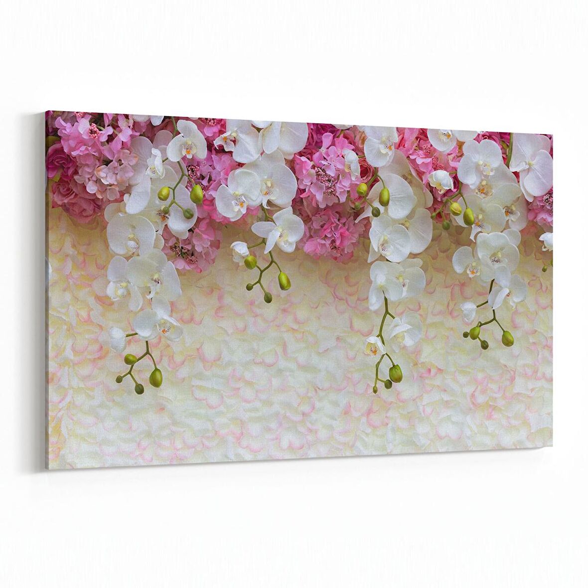 Olla 11599Y Çiçek Görseli Yatay Kanvas Tablo (Ölçü: 90X60)