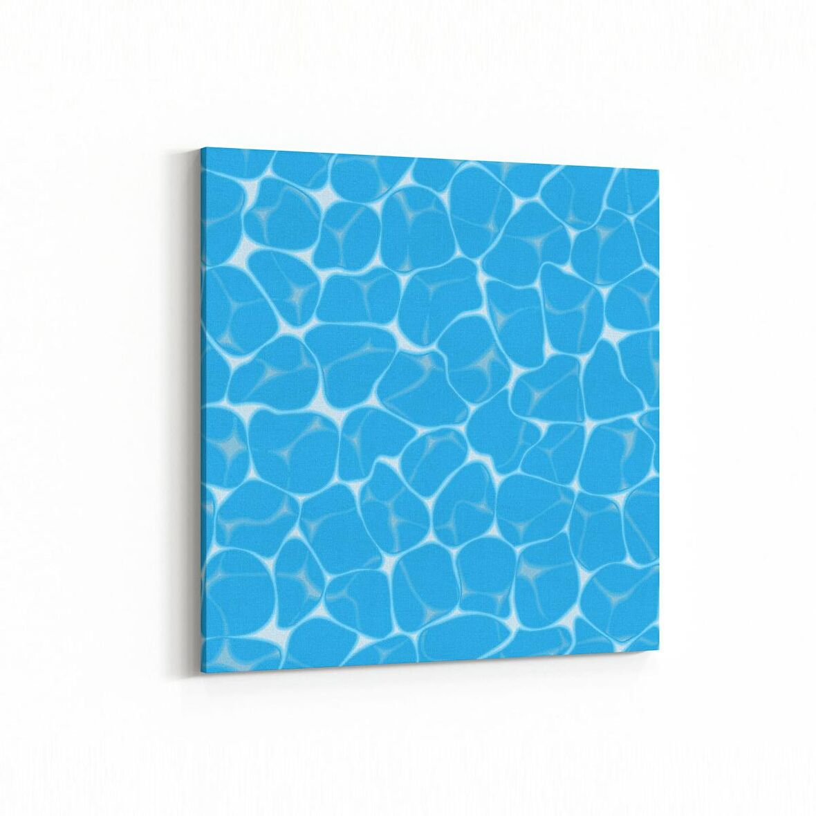 Olla 17237K Su / Damla Görseli Kare Kanvas Tablo (Ölçü: 25X25)