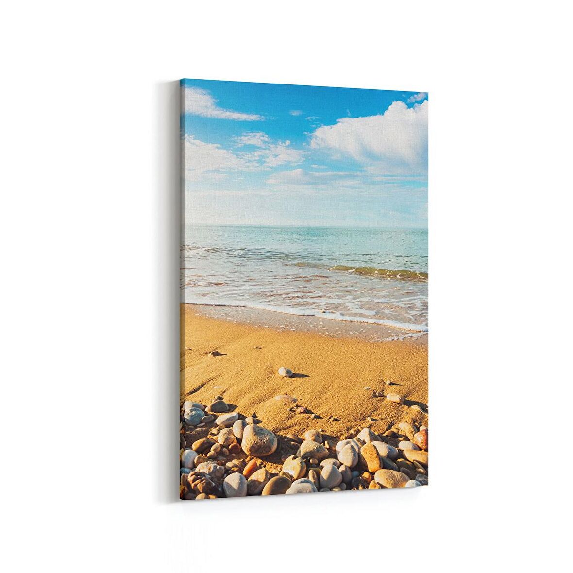 Olla 16491D Kumsal / Sahil Görseli Dikey Kanvas Tablo (Ölçü: 20X30)