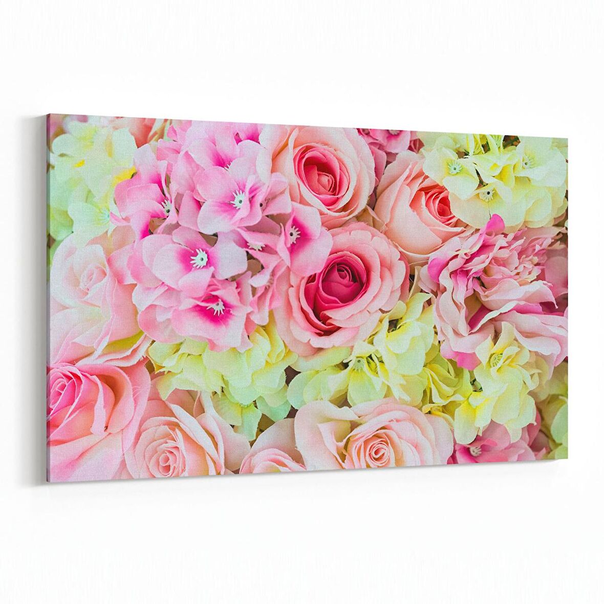 Olla 11607Y Çiçek Görseli Yatay Kanvas Tablo (Ölçü: 90X60)