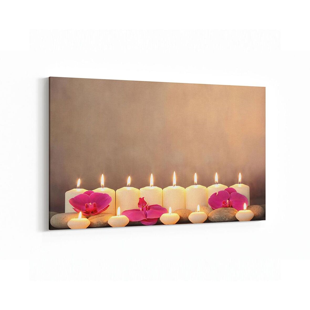 Olla 17038Y Spa / Masaj Görseli Yatay Kanvas Tablo (Ölçü: 150X100)