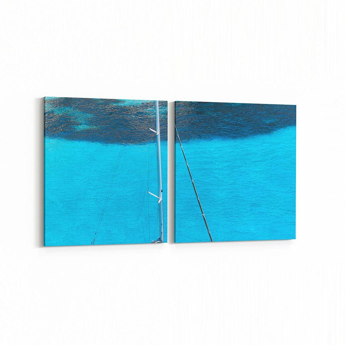 Olla 12217K2Y Araç Görseli Kare 2'li Yatay Kanvas Tablo (Ölçü: 145X70)