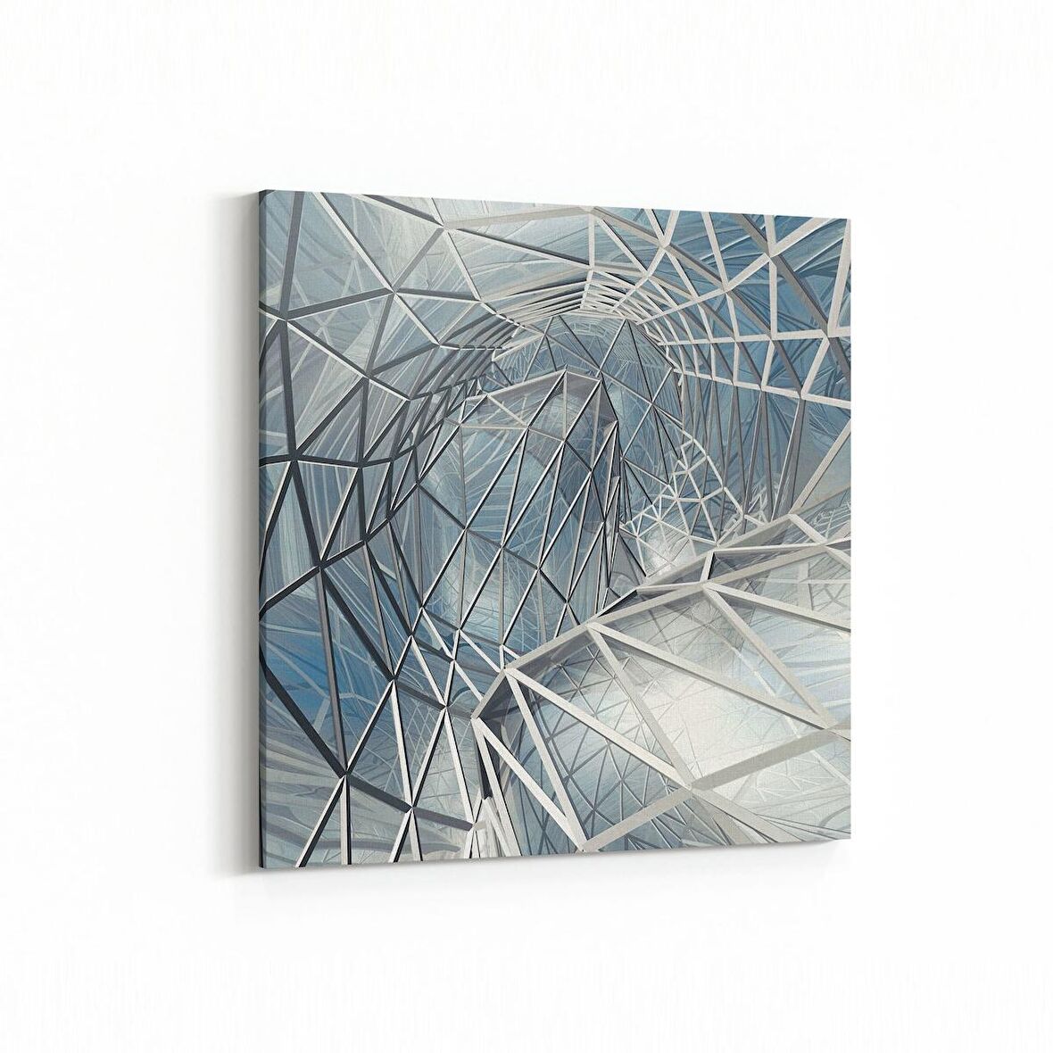 Olla 10241K Abstract Girdap Görsel Kare Kanvas Tablo (Ölçü: 25X25)