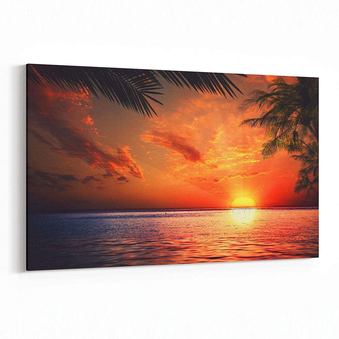 Olla 15965Y Günbatımı Görseli Yatay Kanvas Tablo (Ölçü: 150X100)