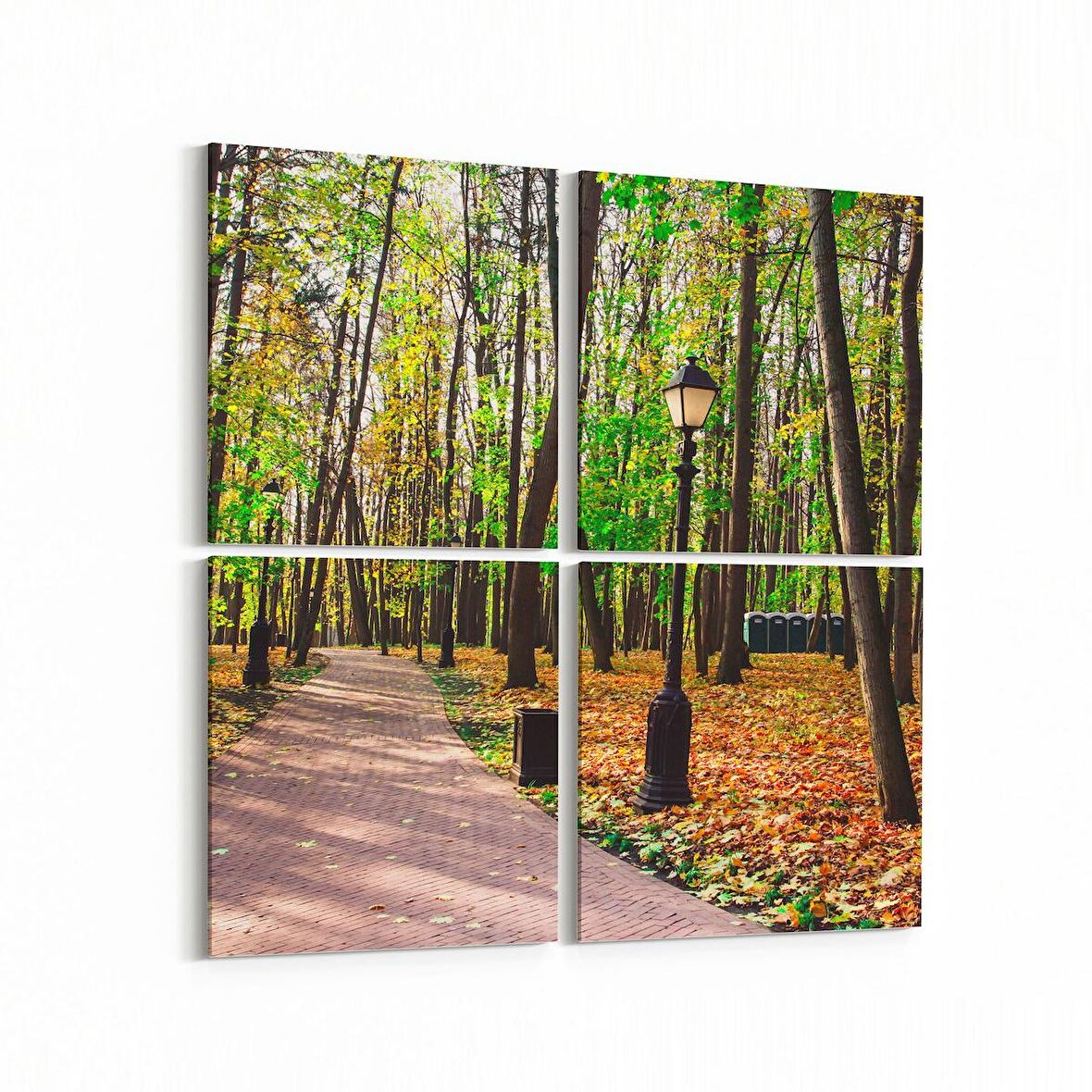 Olla 13549K4 Doğa / Manzara Görseli Kare 4'lü Kanvas Tablo (Ölçü: 105X105)