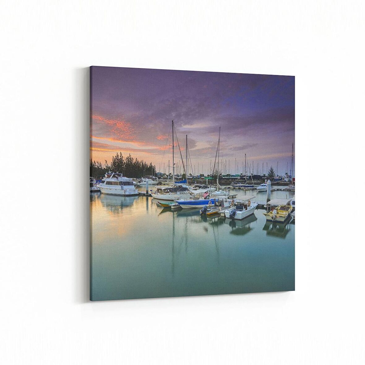 Olla 18525K4 Yapı Görseli Kare 4'lü Kanvas Tablo (Ölçü: 145X145)