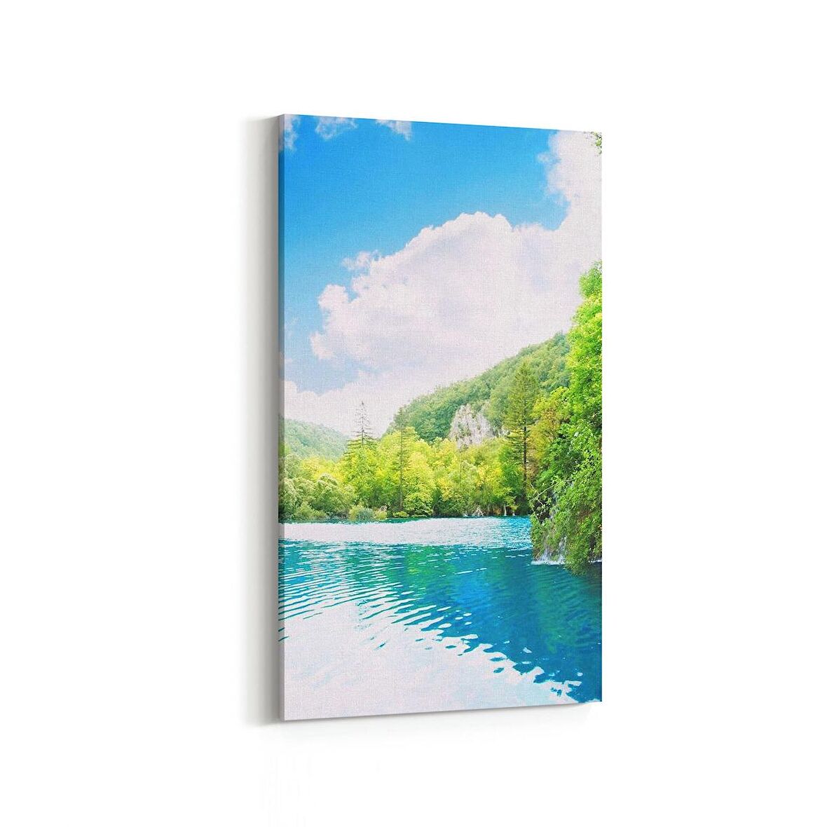 Olla 13376DD Doğa / Manzara Görseli Dikey Dar Kanvas Tablo (Ölçü: 40X80)