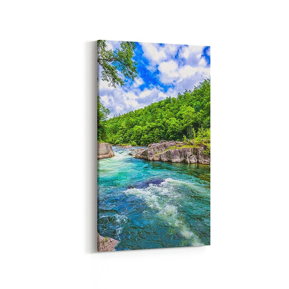 Olla 13261DD Doğa / Manzara Görseli Dikey Dar Kanvas Tablo (Ölçü: 30X60)