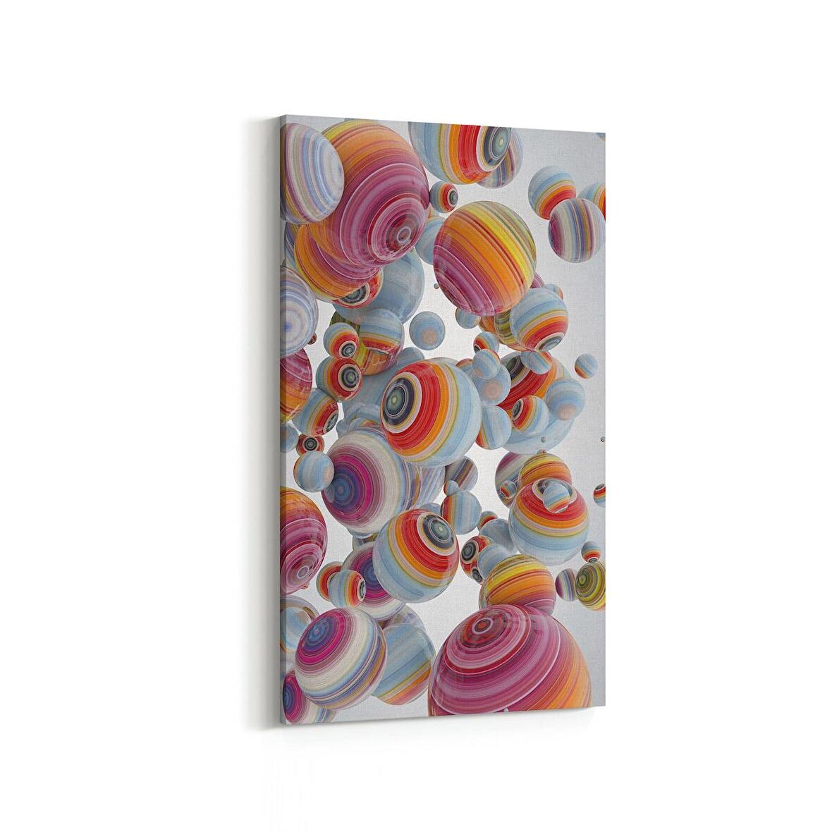 Olla 10392DD Abstract Görsel Dikey Dar Kanvas Tablo (Ölçü: 30X60)