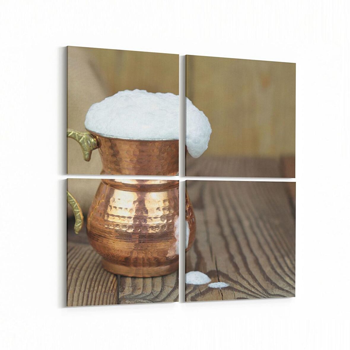 Olla 15165K4 Gıda Görseli Kare 4'lü Kanvas Tablo (Ölçü: 105X105)