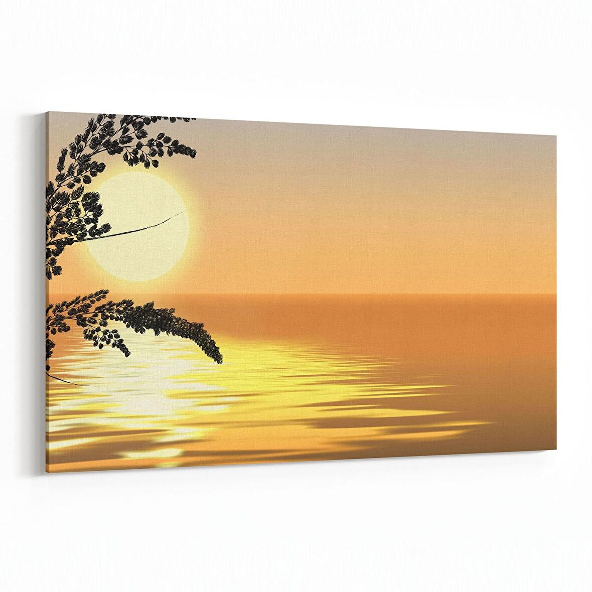 Olla 16137Y Günbatımı Görseli Yatay Kanvas Tablo (Ölçü: 150X100)