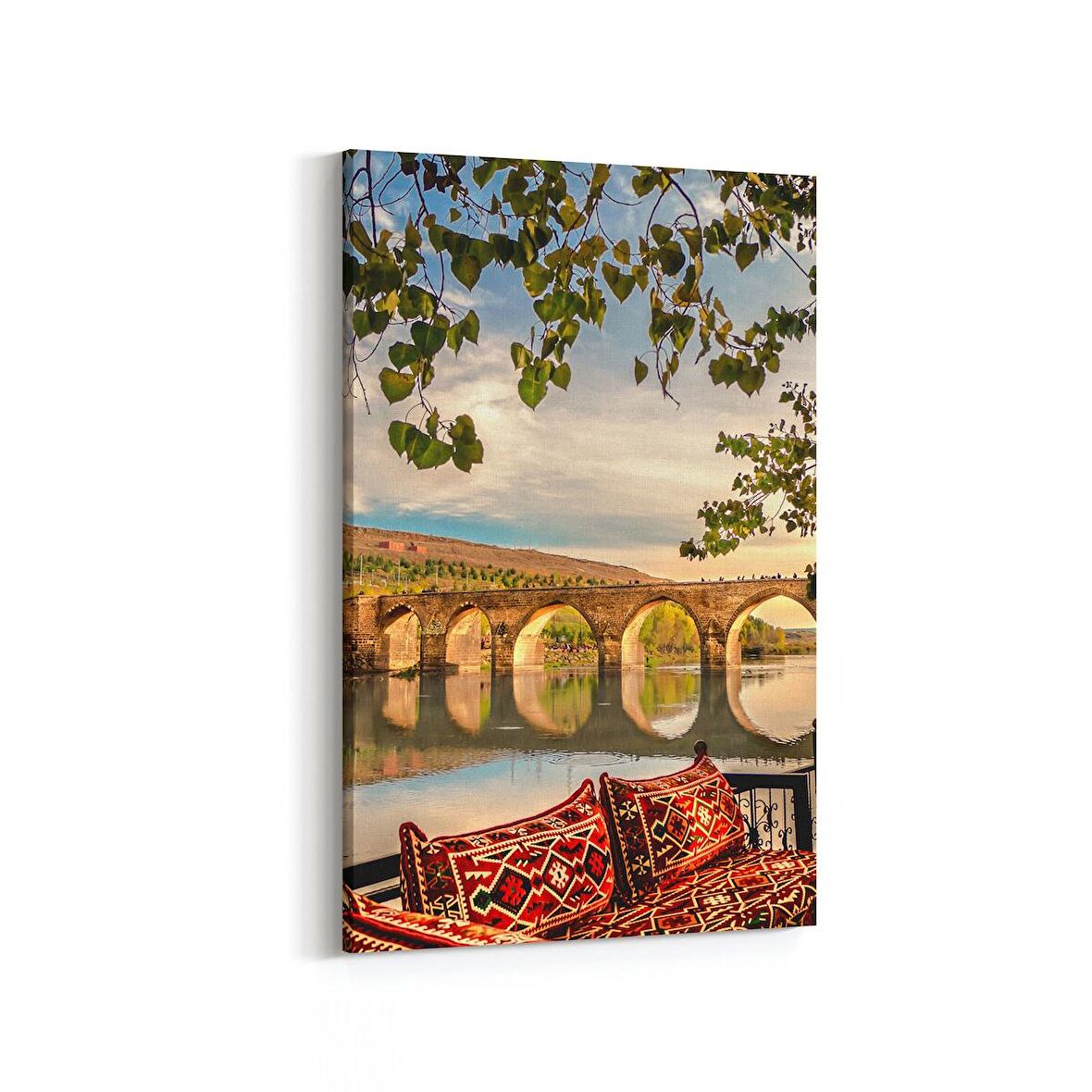 Olla 18041D Yapı Görseli Dikey Kanvas Tablo (Ölçü: 100X150)