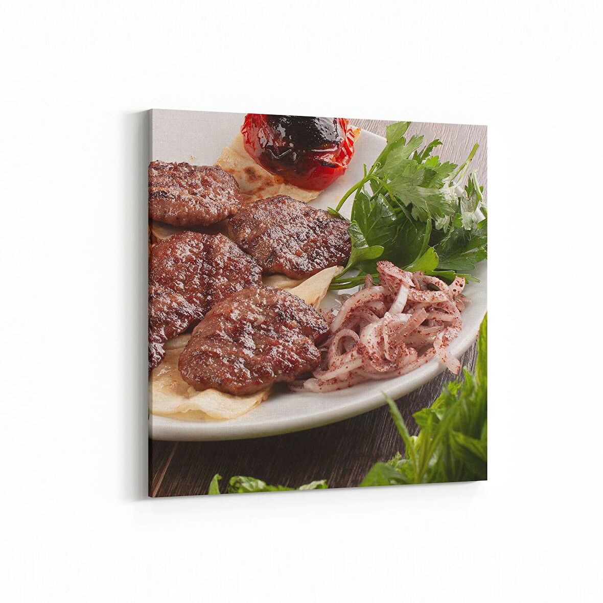 Olla 15096K Gıda Görseli Kare Kanvas Tablo (Ölçü: 30X30)