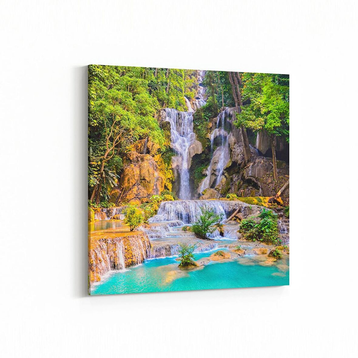 Olla 13199K Doğa / Manzara Görseli Kare Kanvas Tablo (Ölçü: 25X25)