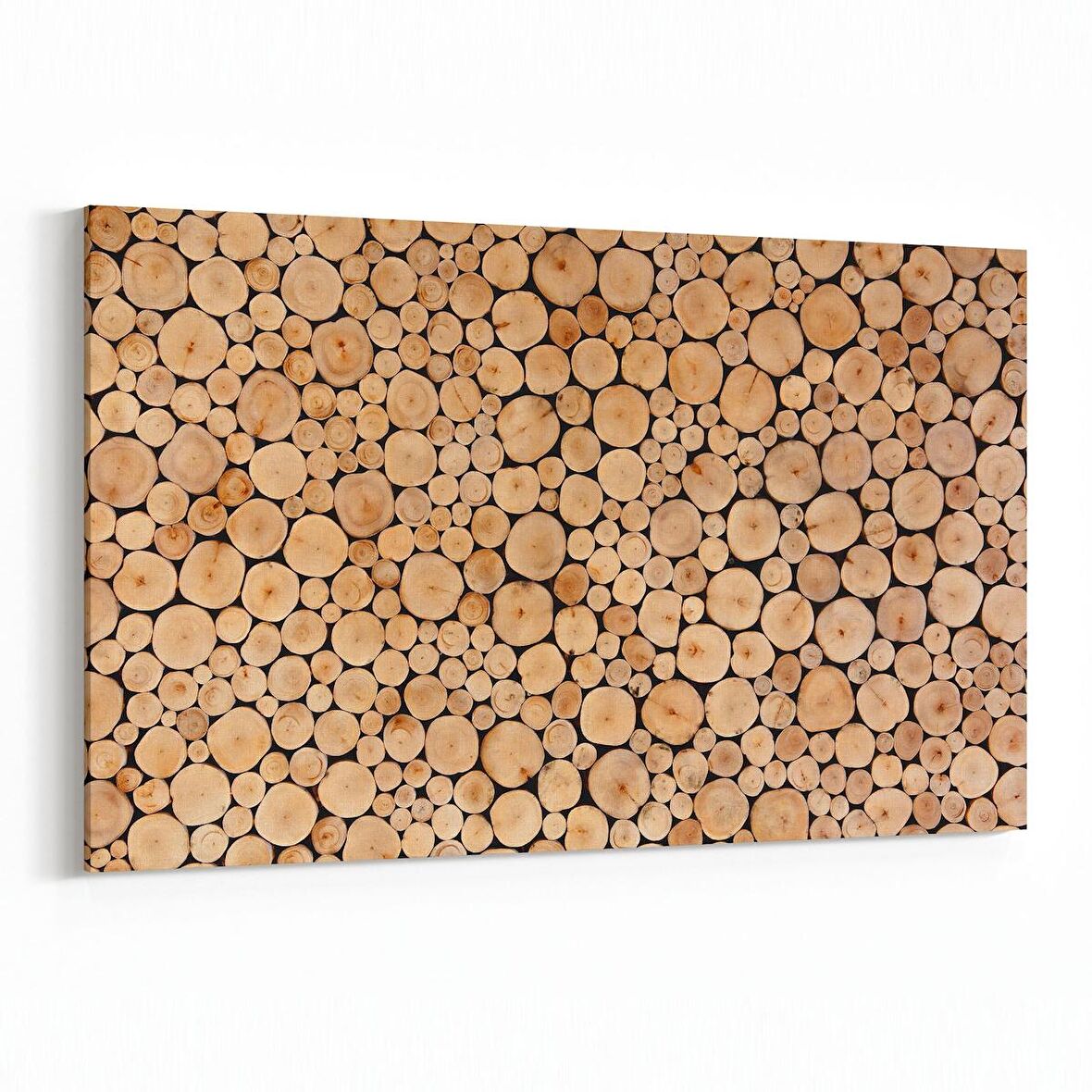 Olla 12022Y Ahşap Desen Görseli Yatay Kanvas Tablo (Ölçü: 150X100)