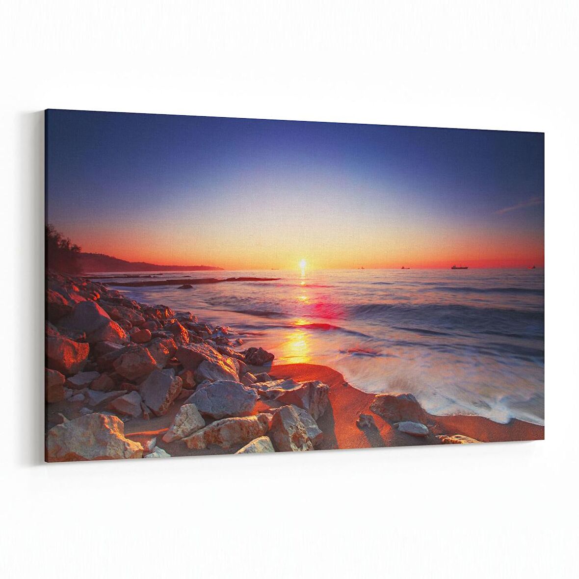 Olla 15993Y Günbatımı Görseli Yatay Kanvas Tablo (Ölçü: 30X20)