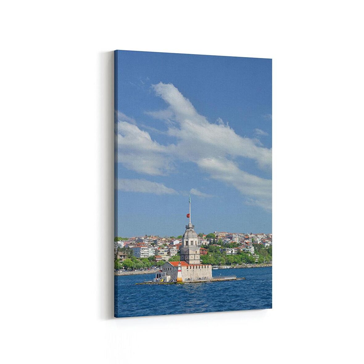 Olla 18283D Yapı Görseli Dikey Kanvas Tablo (Ölçü: 60X90)