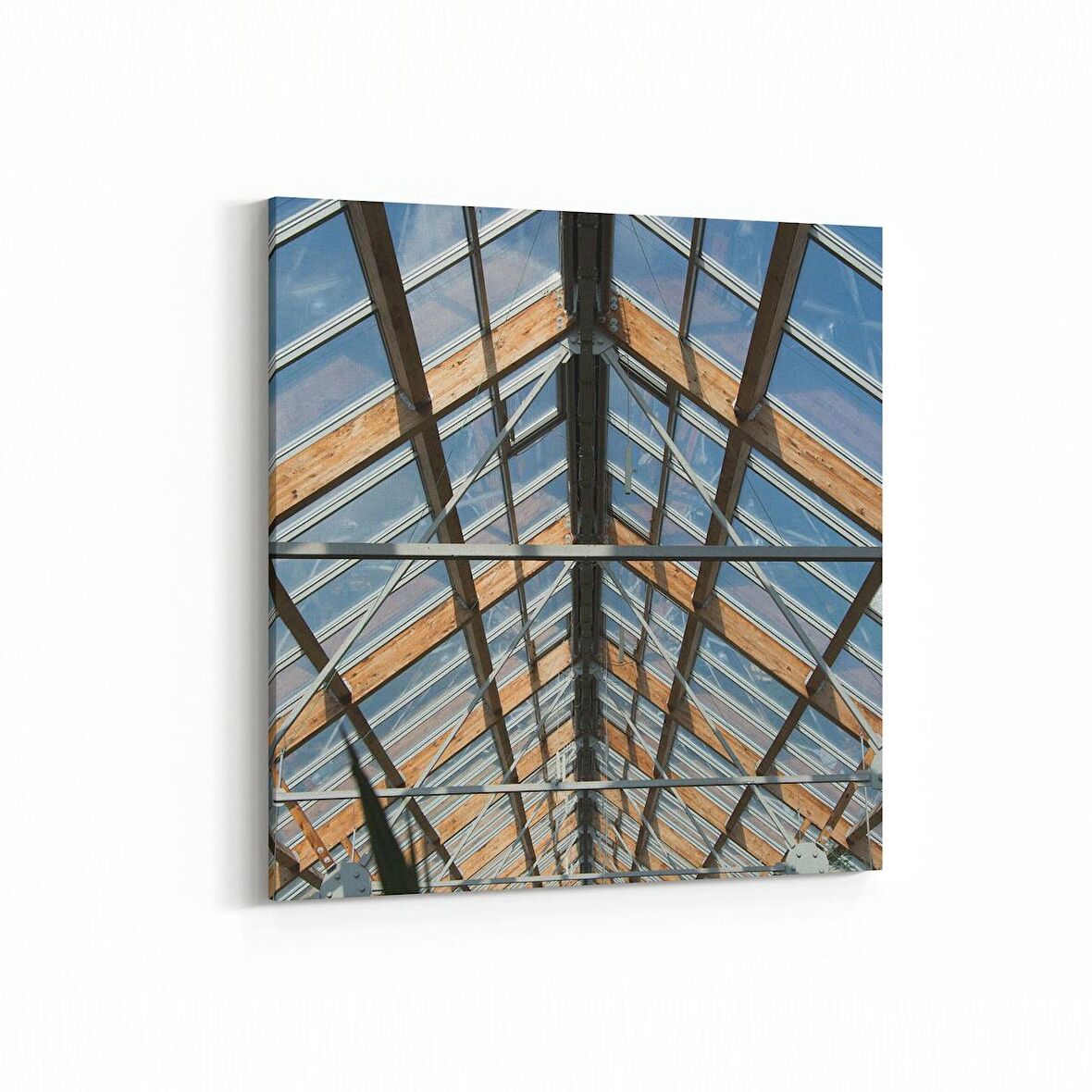 Olla 18399K Yapı Görseli Kare Kanvas Tablo (Ölçü: 25X25)