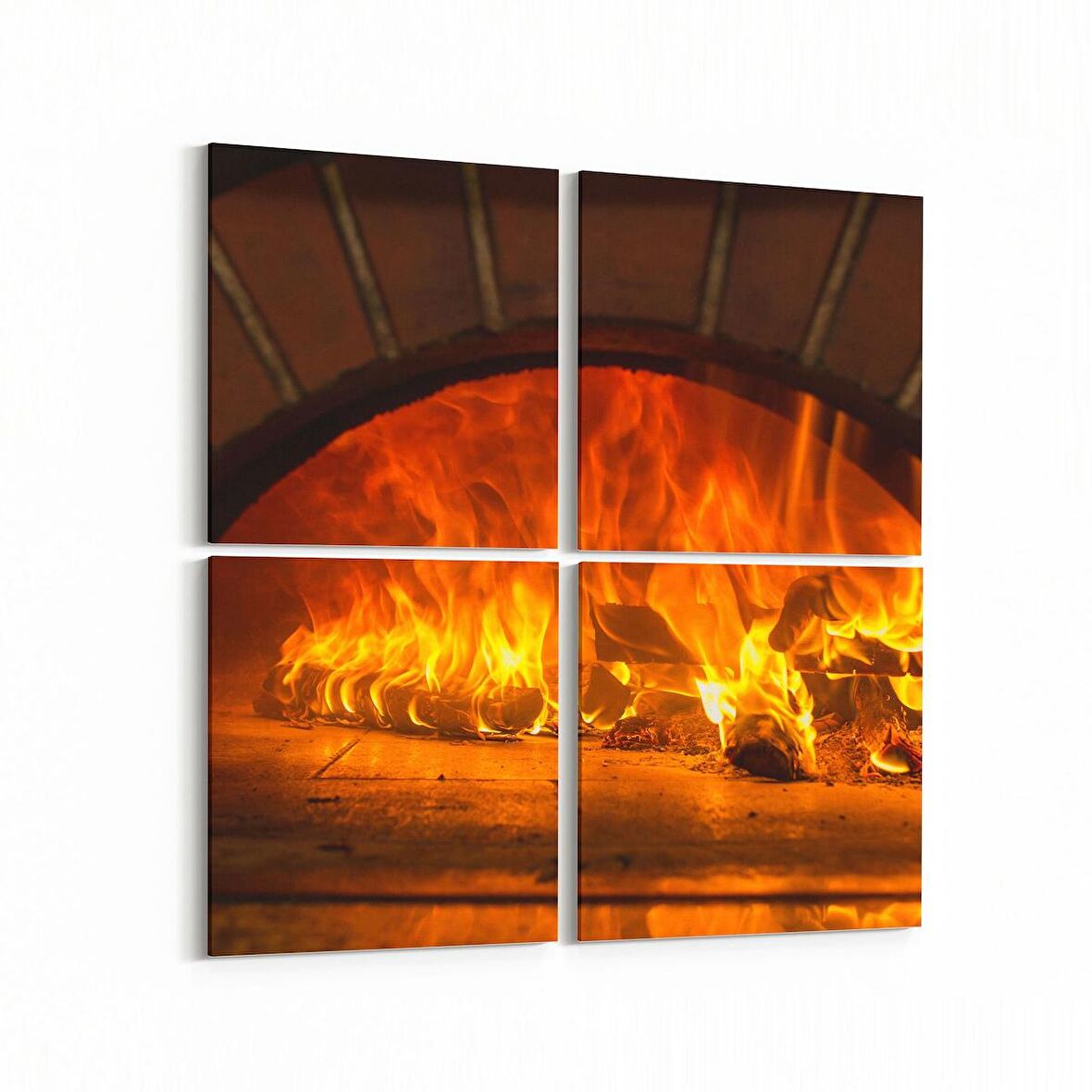 Olla 15176K4 Gıda Görseli Kare 4'lü Kanvas Tablo (Ölçü: 125X125)