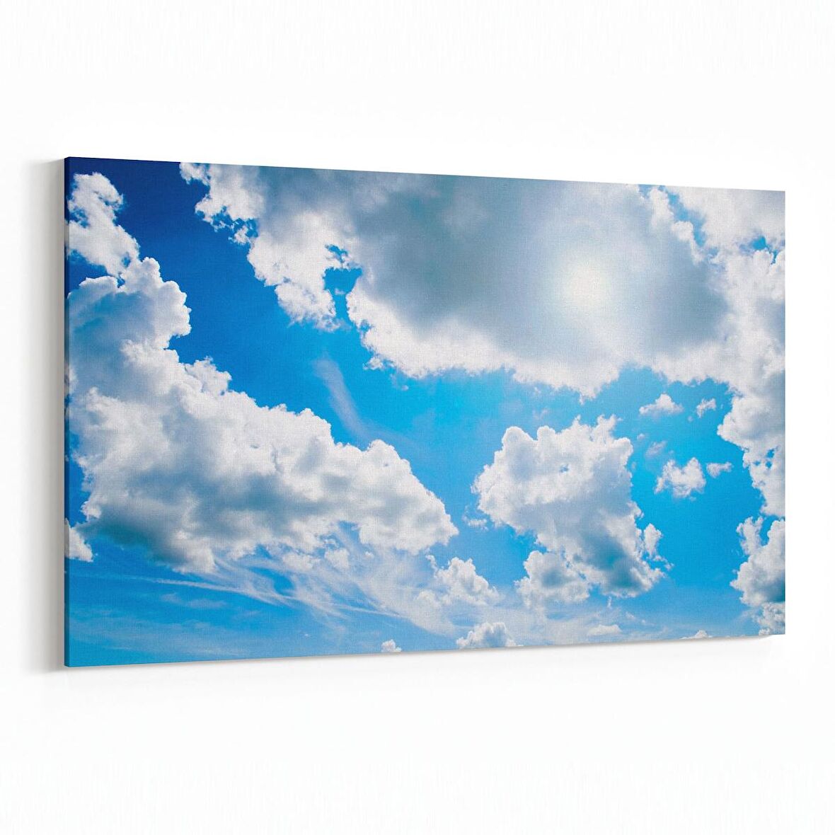 Olla 15530Y Gökyüzü Bulut Görseli  Yatay Kanvas Tablo (Ölçü: 150X100)