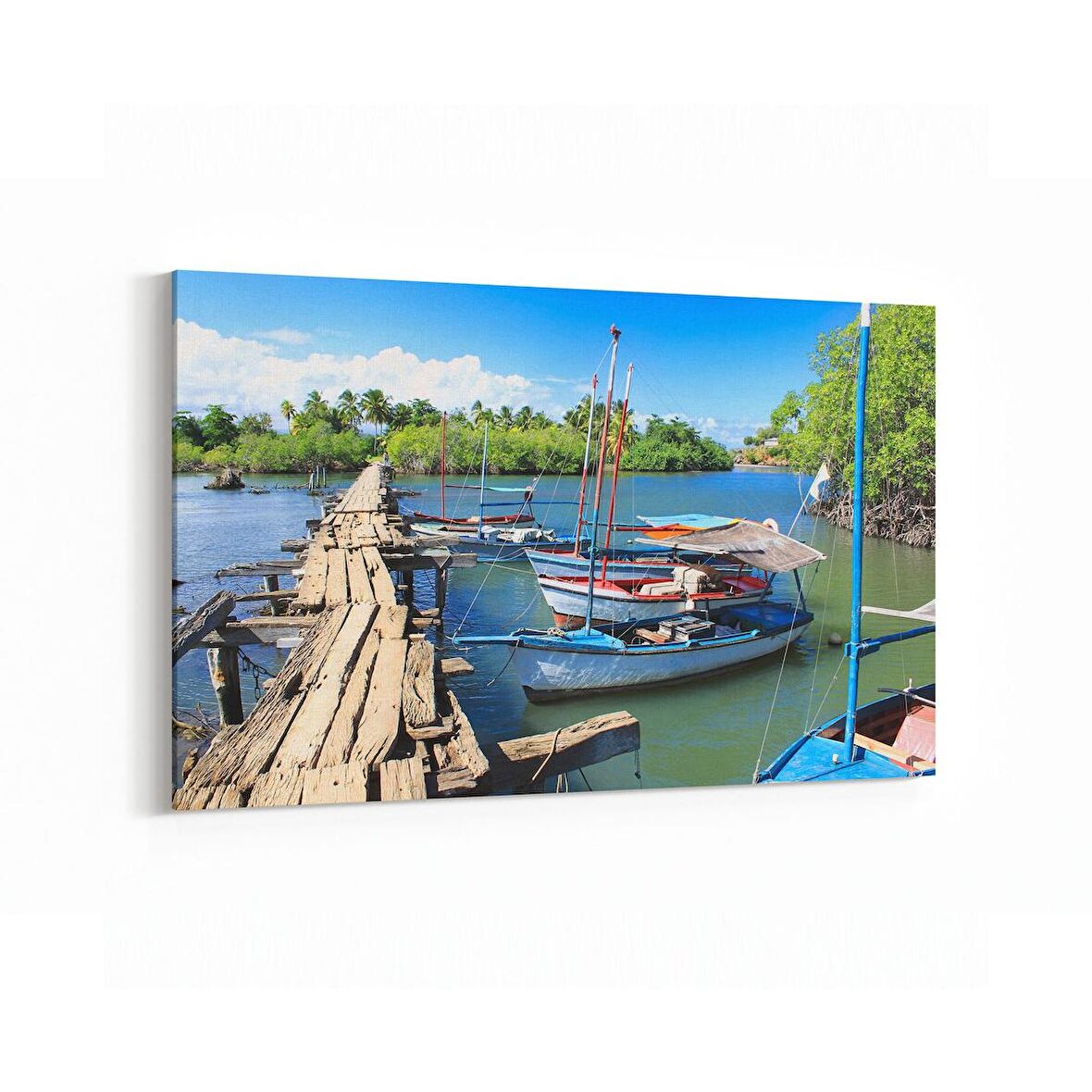 Olla 18829Y Yapı Görseli Yatay Kanvas Tablo (Ölçü: 45X30)