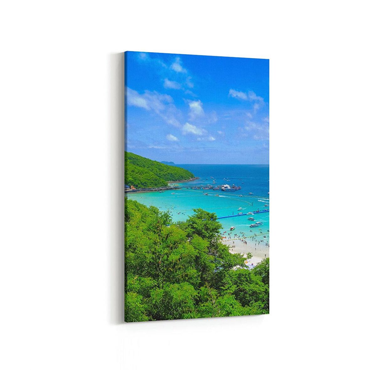 Olla 14381DD Doğa / Manzara Görseli Dikey Dar Kanvas Tablo (Ölçü: 40X80)