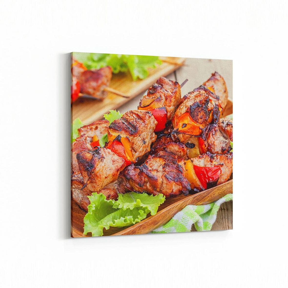 Olla 15244K Gıda Görseli Kare Kanvas Tablo (Ölçü: 100X100)