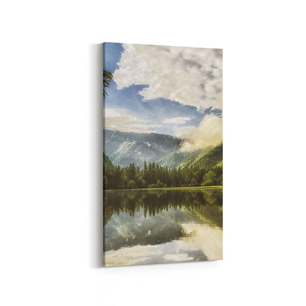 Olla 13467DD Doğa / Manzara Görseli Dikey Dar Kanvas Tablo (Ölçü: 40X80)