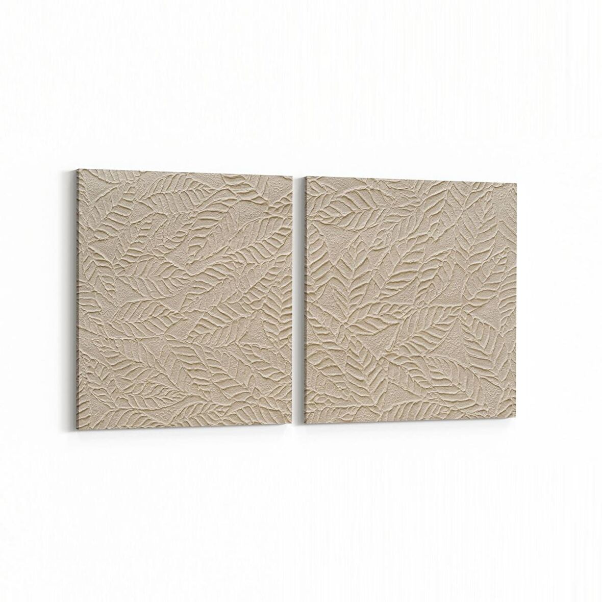 Olla 10049K2Y Abstract 3 Boyut Görsel Kare 2'li Yatay Kanvas Tablo (Ölçü: 105X50)