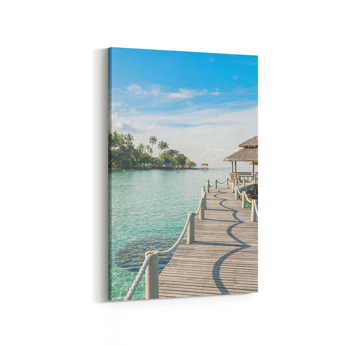 Olla 18546D Yapı Görseli Dikey Kanvas Tablo (Ölçü: 70X105)