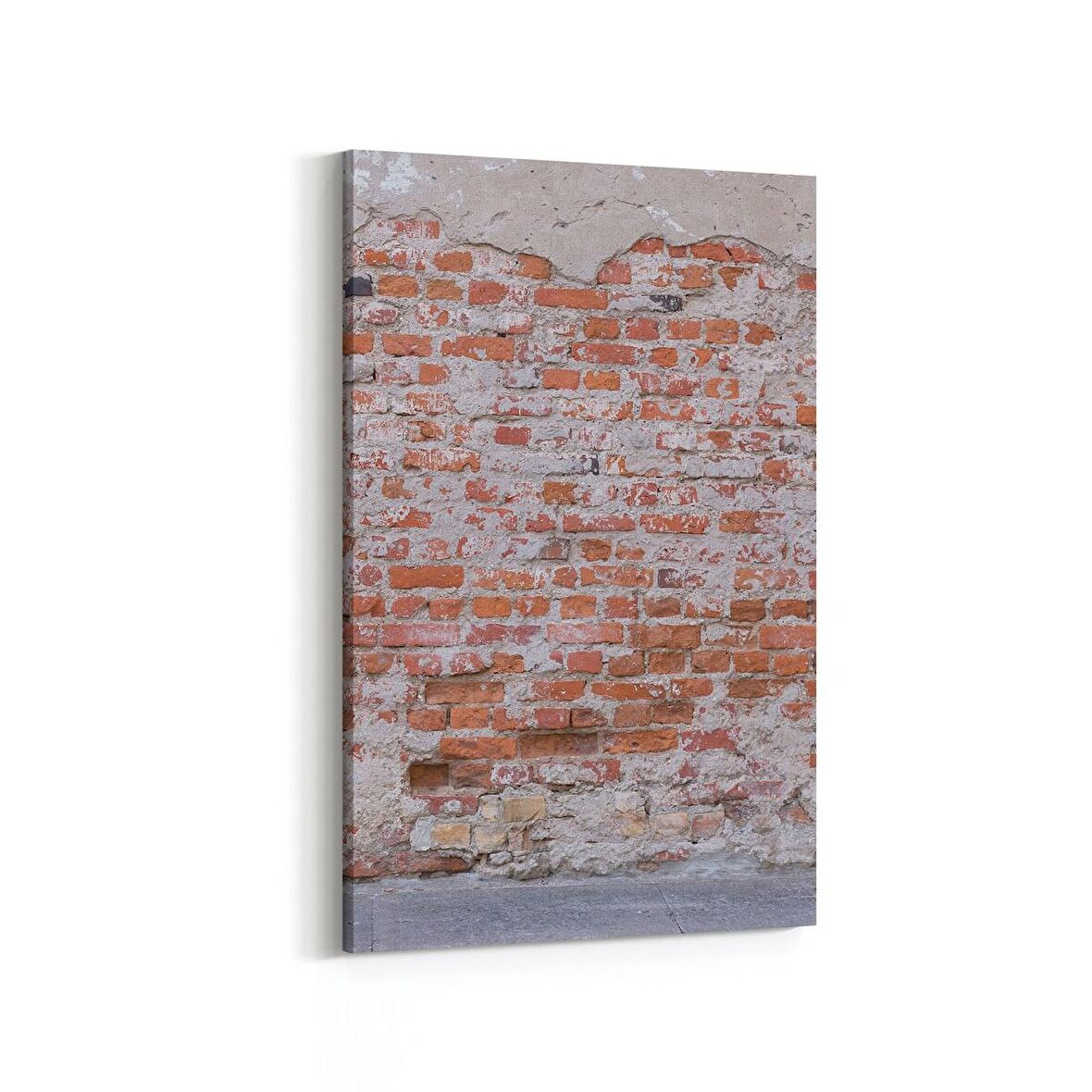 Olla 17323D Taş / Tuğla Görseli Dikey Kanvas Tablo (Ölçü: 100X150)