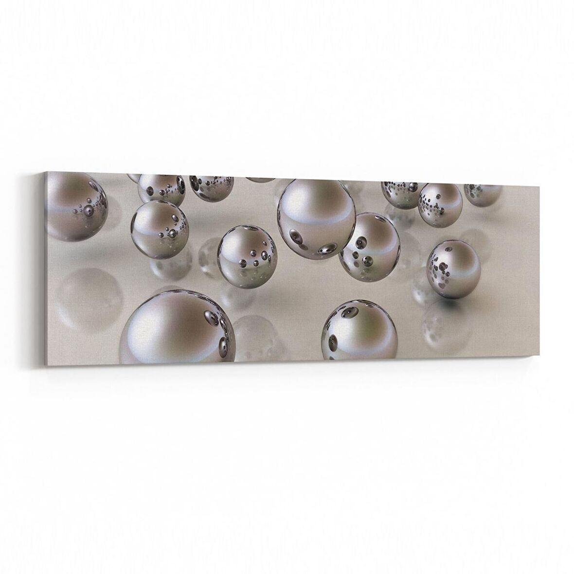 Olla 10068YI Abstract Görsel Yatay İnce Kanvas Tablo (Ölçü: 90X30)