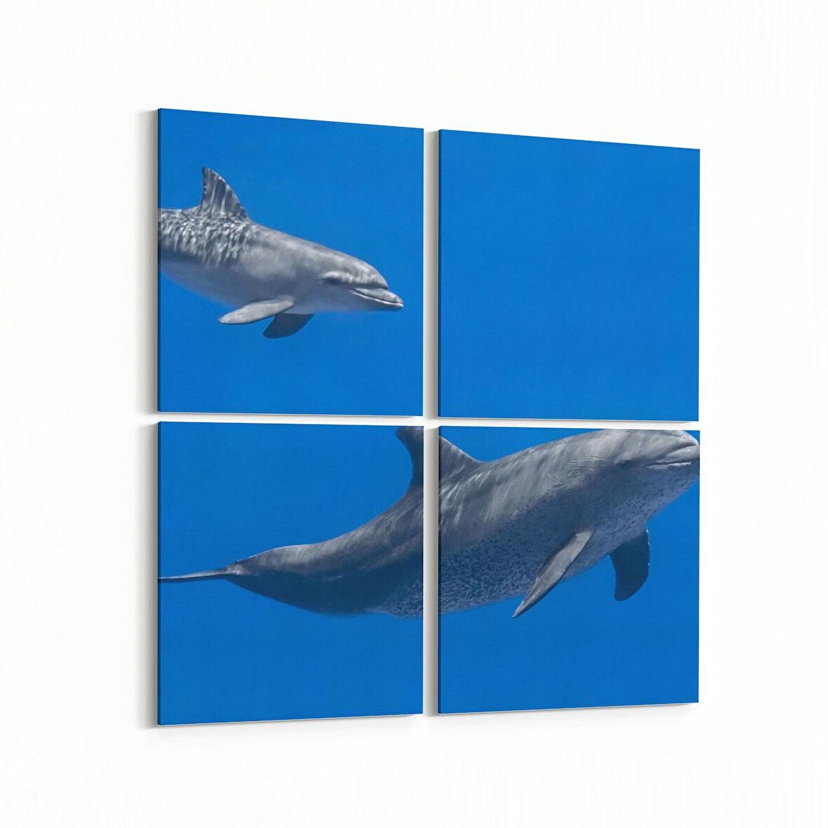 Olla 12951K4 Deniz / Okyanus Görseli Kare 4'lü Kanvas Tablo (Ölçü: 125X125)