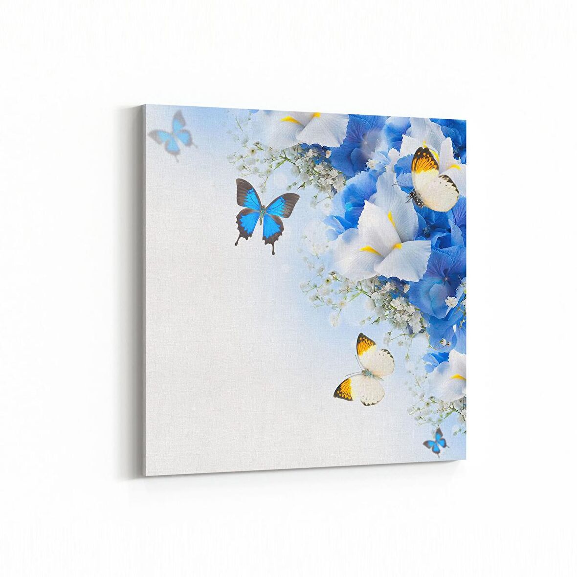 Olla 11667K Orkide Çiçek Görseli Kare Kanvas Tablo (Ölçü: 25X25)