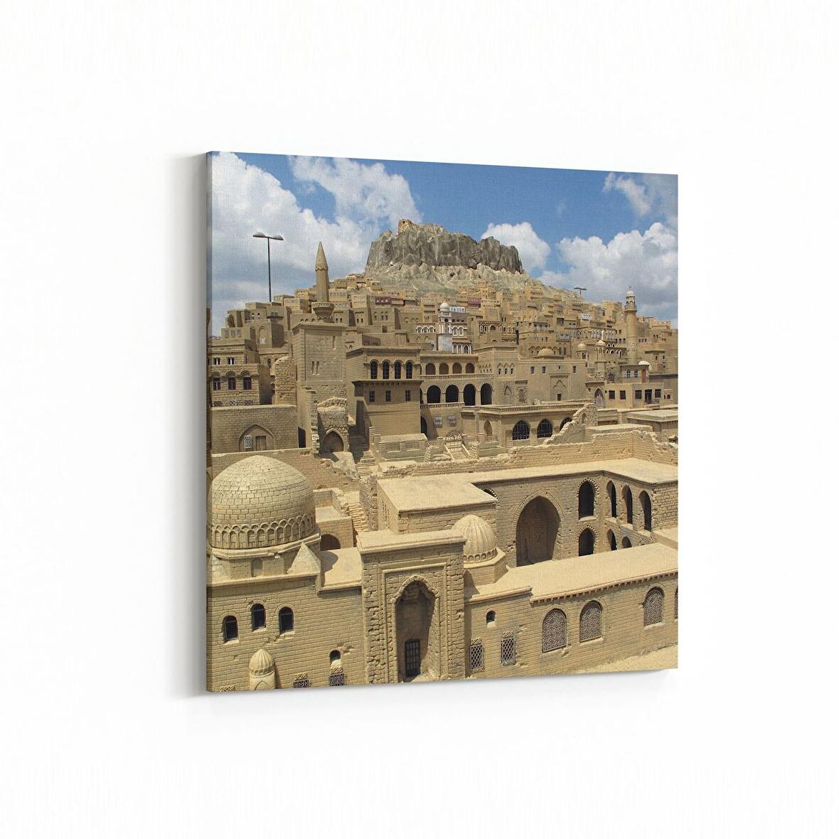 Olla 18486K Yapı Görseli Kare Kanvas Tablo (Ölçü: 25X25)