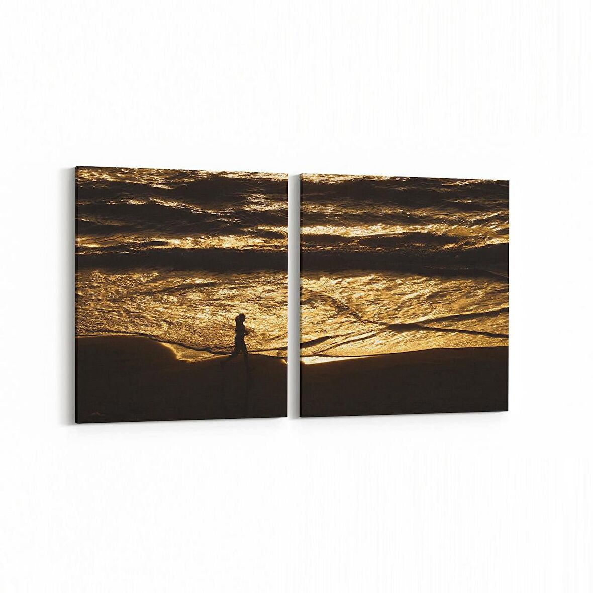 Olla 14378K2Y Doğa / Manzara Görseli Kare 2'li Yatay Kanvas Tablo (Ölçü: 65X30)