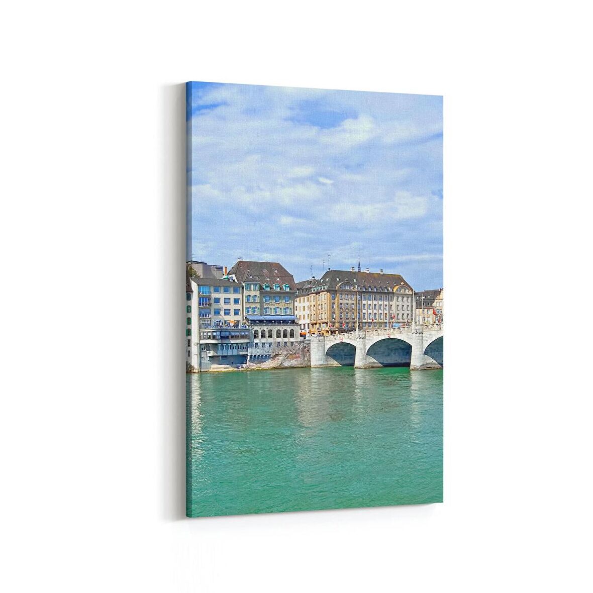 Olla 17867D Yapı Görseli Dikey Kanvas Tablo (Ölçü: 100X150)