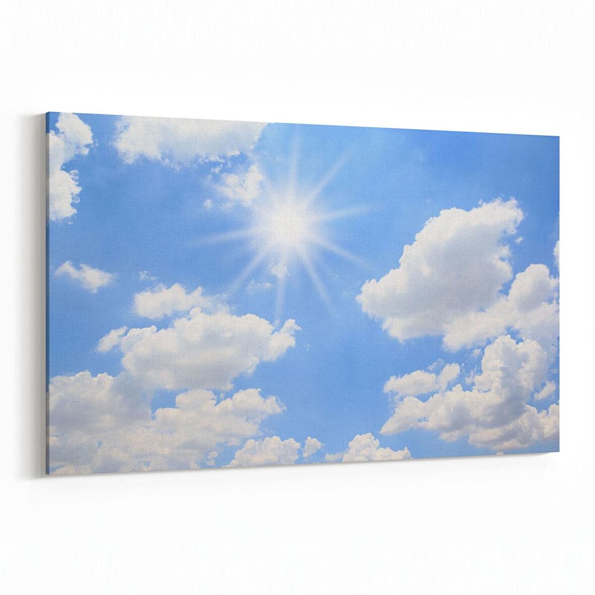 Olla 15728Y Gökyüzü Bulut Görseli  Yatay Kanvas Tablo (Ölçü: 90X60)