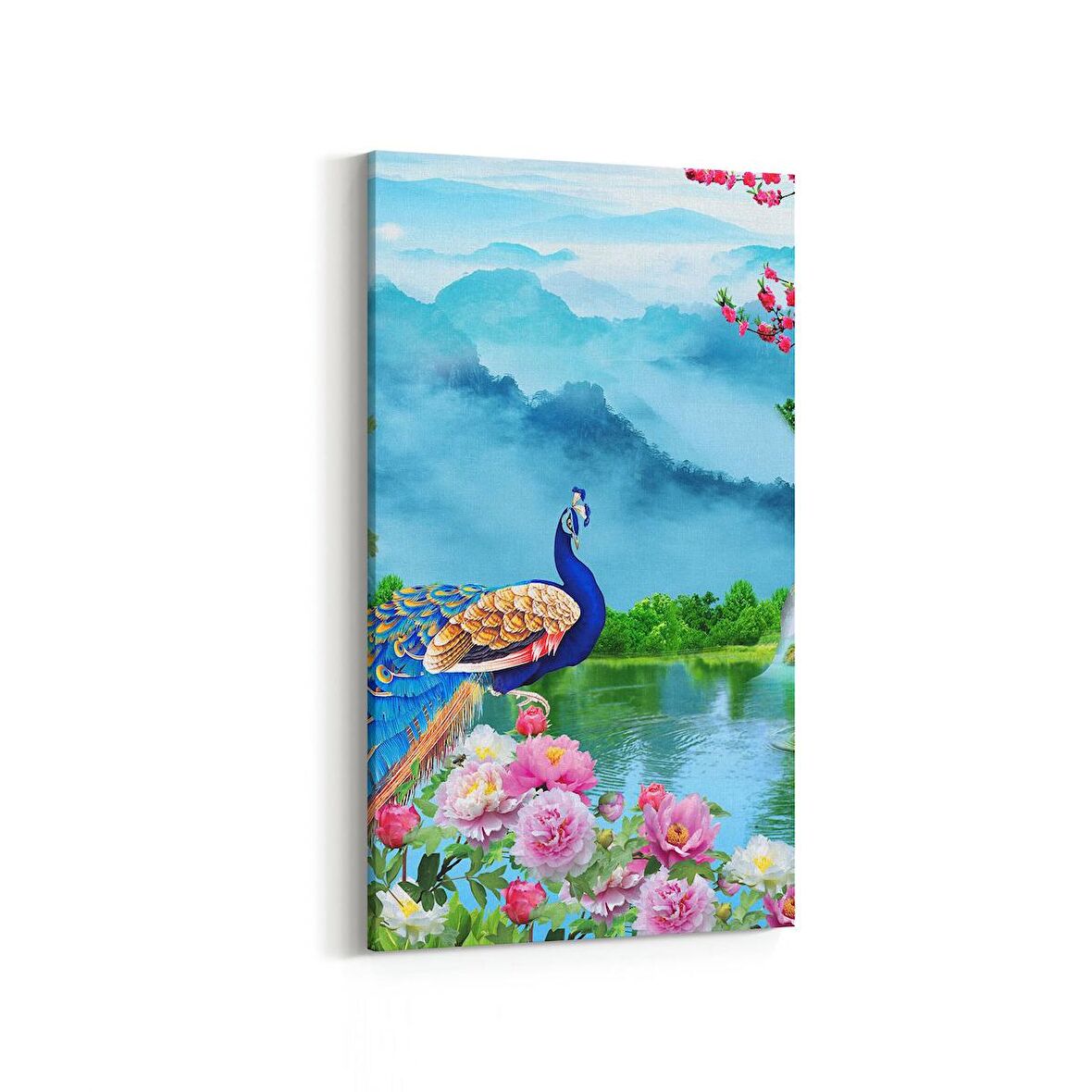 Olla 13435DD Doğa / Manzara Görseli Dikey Dar Kanvas Tablo (Ölçü: 30X60)