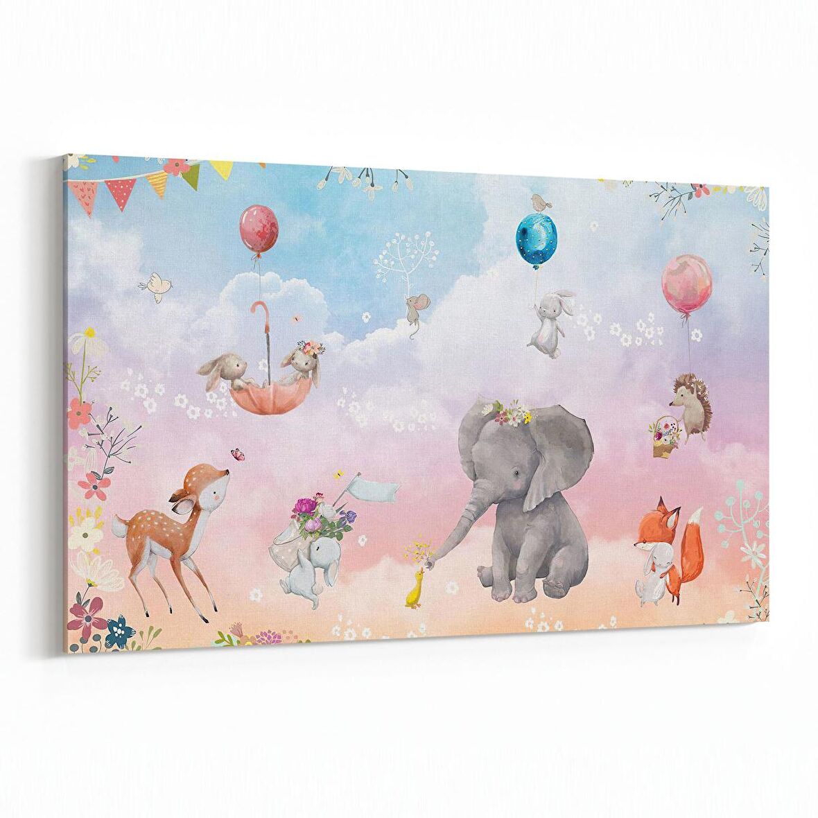 Olla 12759Y Çocuk Odası Görseli Yatay Kanvas Tablo (Ölçü: 45X30)