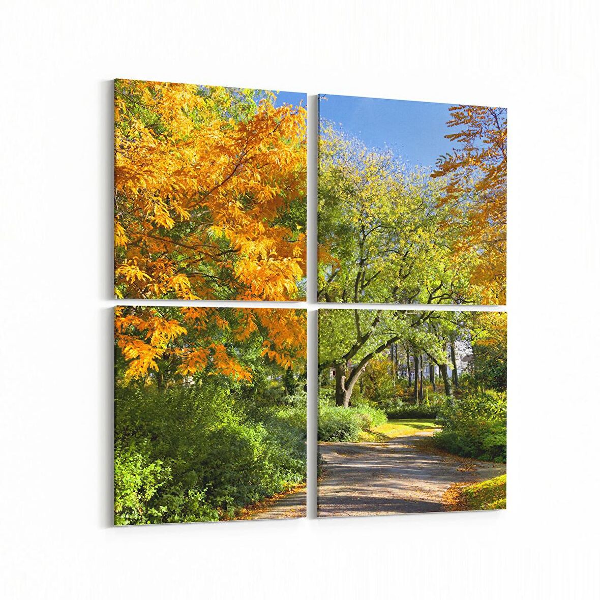 Olla 13272K4 Doğa / Manzara Görseli Kare 4'lü Kanvas Tablo (Ölçü: 125X125)