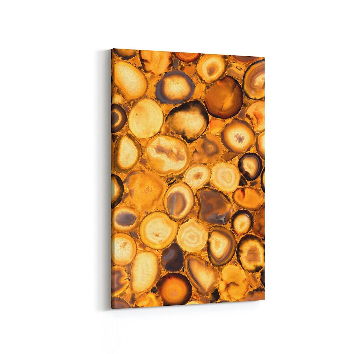 Olla 16709D Mermer Desen Görsel Dikey Kanvas Tablo (Ölçü: 20X30)