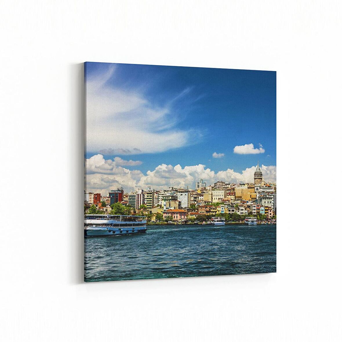 Olla 18280K Yapı Görseli Kare Kanvas Tablo (Ölçü: 30X30)