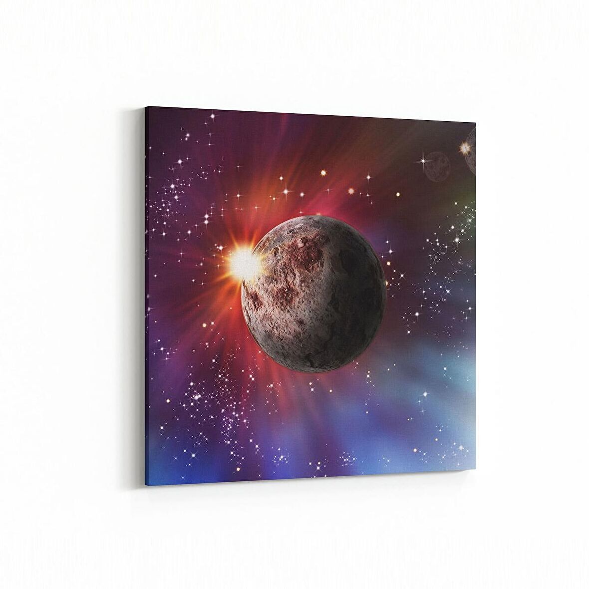 Olla 17680K Uzay Görseli Kare Kanvas Tablo (Ölçü: 25X25)