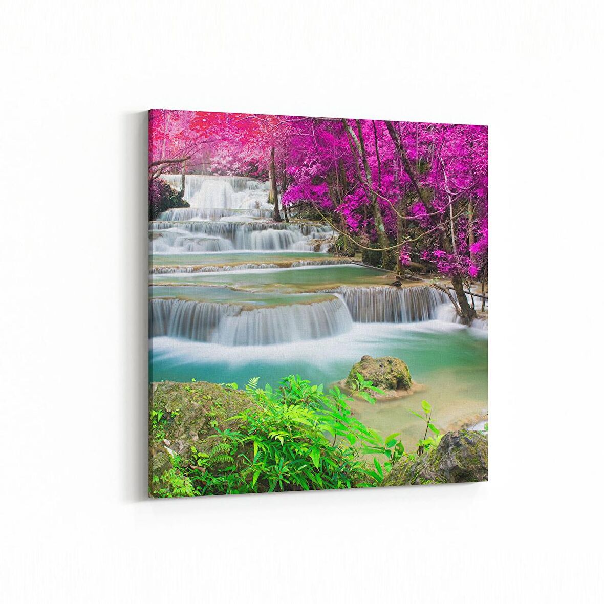 Olla 13750K Doğa / Manzara Görseli Kare Kanvas Tablo (Ölçü: 25X25)