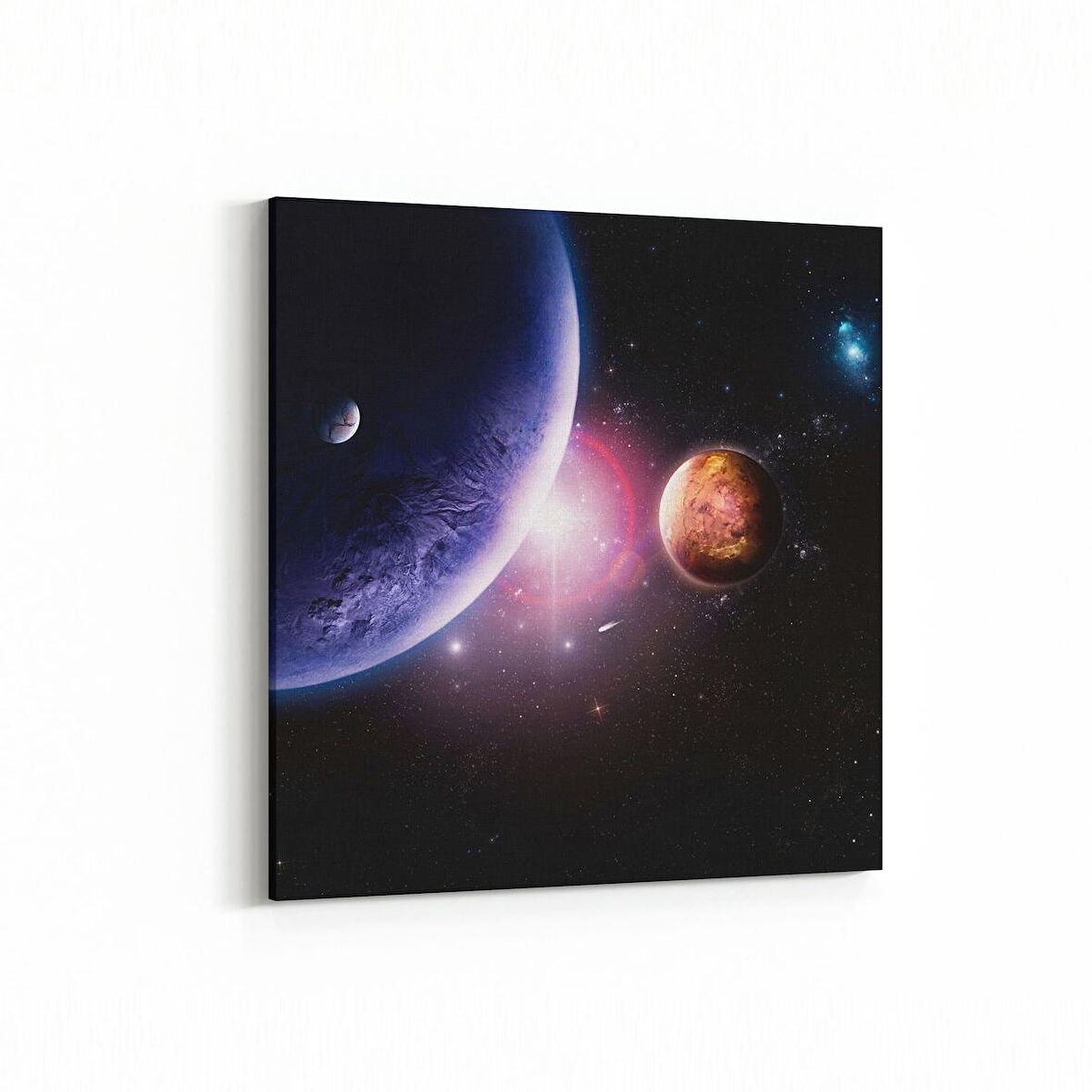 Olla 17596K Uzay Görseli Kare Kanvas Tablo (Ölçü: 30X30)
