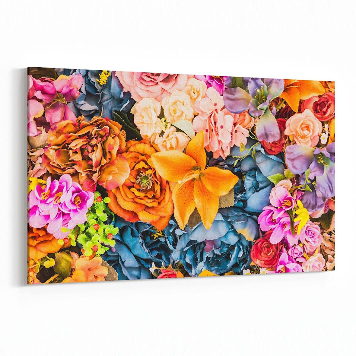 Olla 11586Y Çiçek Görseli Yatay Kanvas Tablo (Ölçü: 150X100)