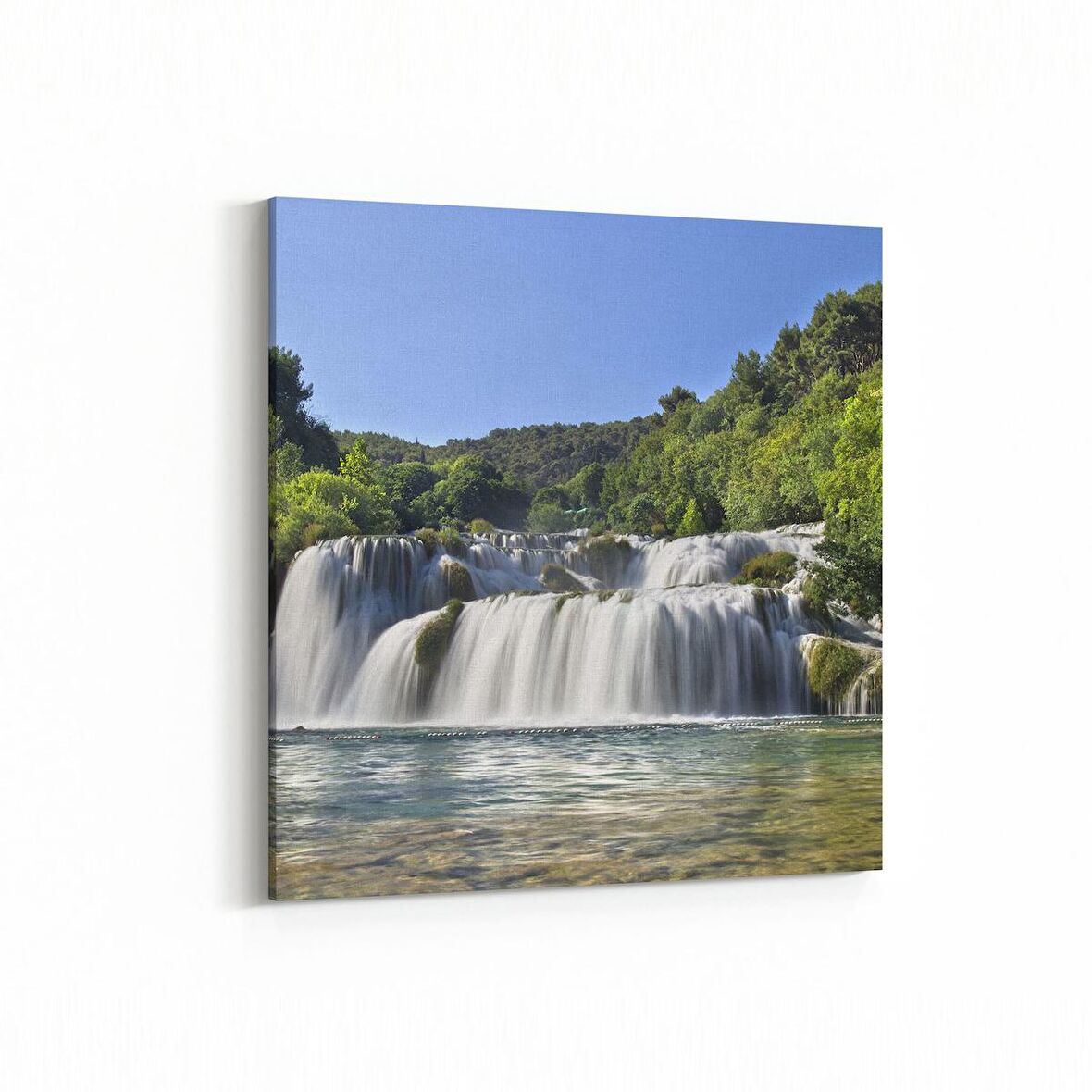 Olla 13287K Doğa / Manzara Görseli Kare Kanvas Tablo (Ölçü: 25X25)