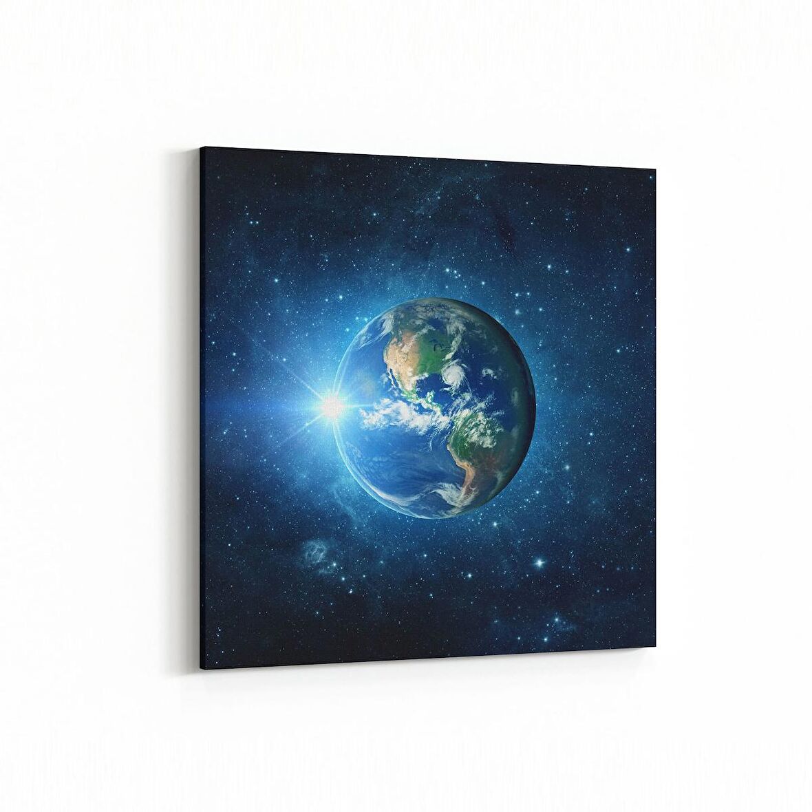 Olla 17602K Uzay Görseli Kare Kanvas Tablo (Ölçü: 25X25)